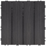 Design House Square 1 ft. x 1 ft. Wood-Plastic Composite Deck Tiles in Modern Ebony (6-Pack)