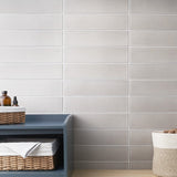 Stacy Garcia Fluted Grigio 4x16 Glossy Porcelain Tile