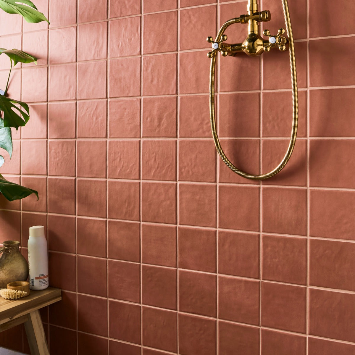 Stacy Garcia Valenova Clay Terracotta 5x5 Matte Ceramic Tile