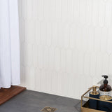 Belcrest Picket Blanco 2x8 Glossy Ceramic Wall Tile