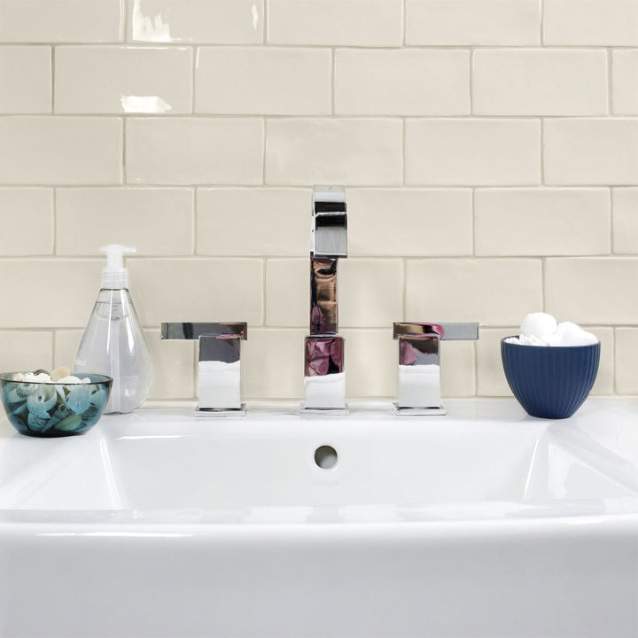 Lancaster Vanilla Cream 3x6 Polished Ceramic Subway Tile