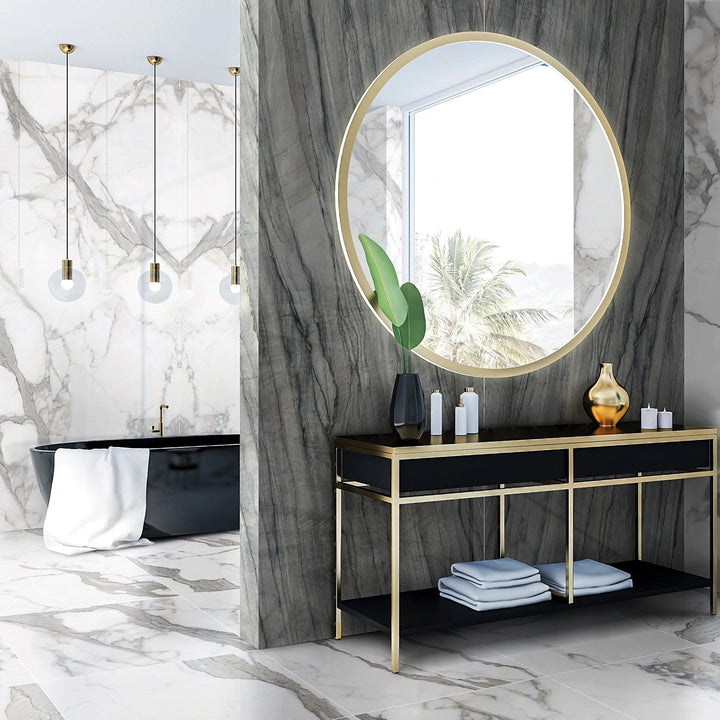 TilebarXL Marmi Slim Platinum Gray 60x120 Polished Porcelain Slab