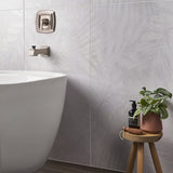 Monet Cotton Garden White 24x48 Matte Porcelain Wall Tile - Lux Tile