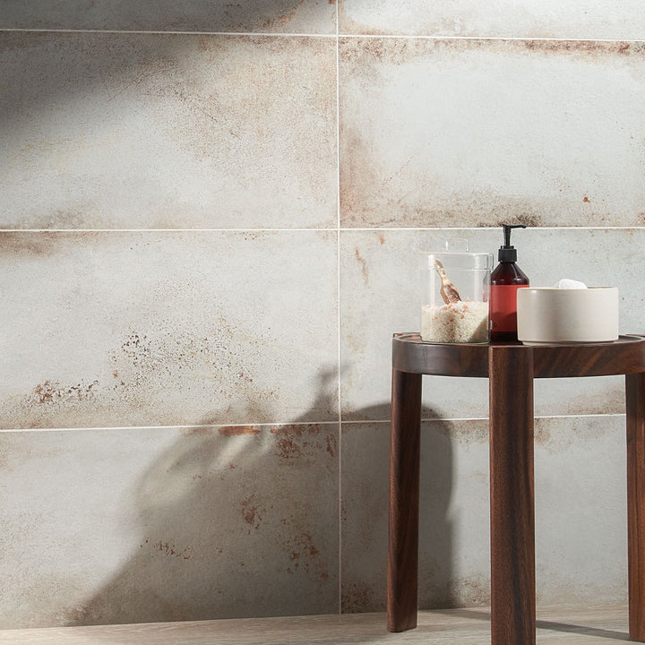 Angela Harris Flatiron White 12x24 Matte Porcelain Tile