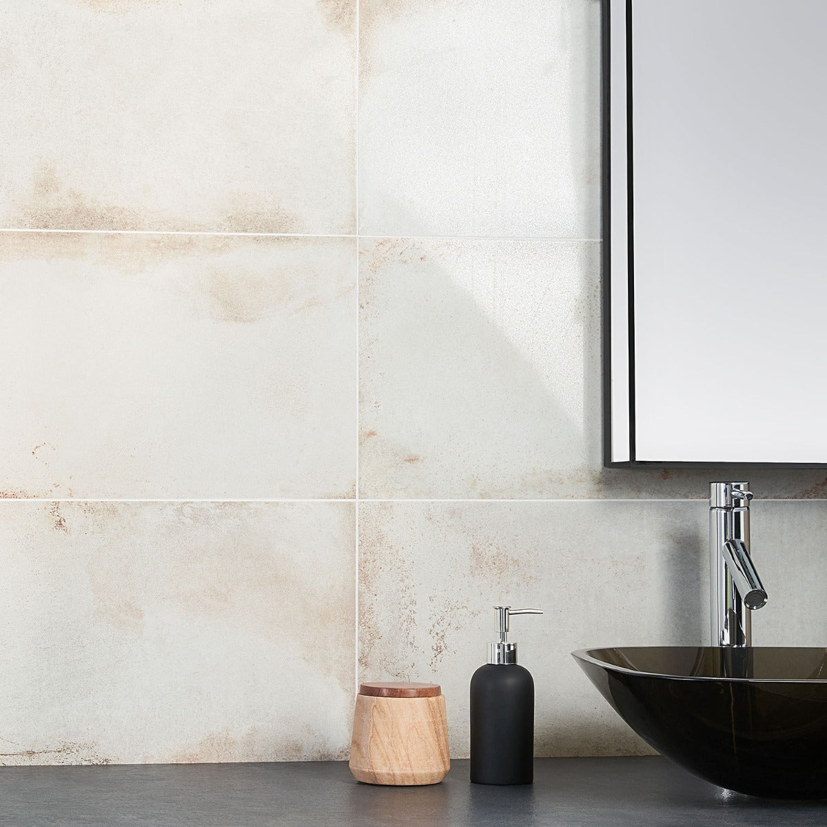 Angela Harris Flatiron White 12x24 Semi-Polished Porcelain Tile