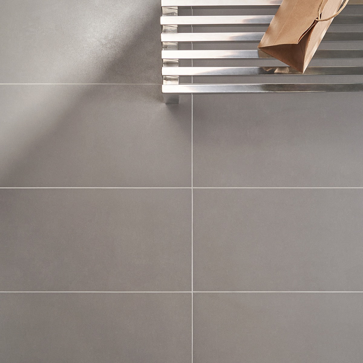 Lux Tile Cenere Gray Matte Porcelain Tile 12x24 Double Loaded