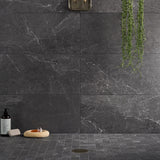 ZenTech Graphite Gray 12x24 Matte Porcelain Tile by Lux Tile