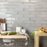 Castle Hazy Trail Gray 3x12 Polished Ceramic Subway Tile for Walls