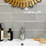 Santa Monica Gray 4x12 Polished Ceramic Subway Tile