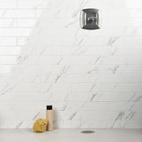 Amalfi Statuario White 3x12 Polished Ceramic Subway Tile - Lux Tile