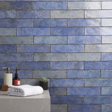 Lux Tile Kalay Blue 3x12 Glossy Ceramic Subway Tile