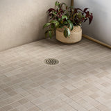 Stoneside Cream Beige 2x2 Porcelain Matte Mosaic Tile - Lux Tile