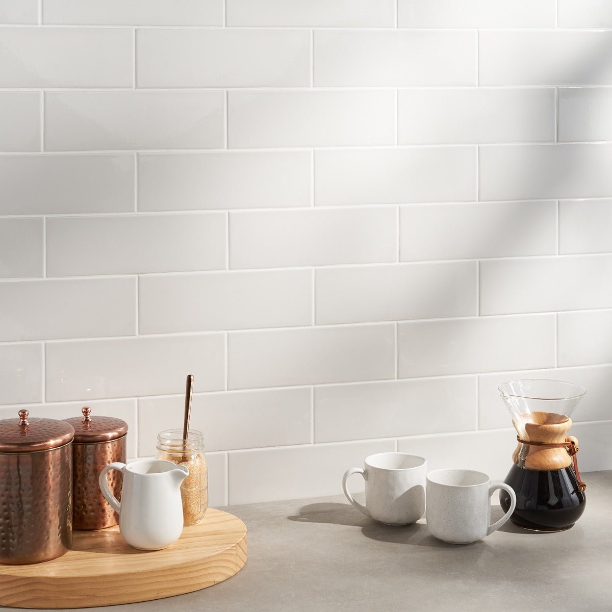 Park Hill Monumental Mist White 4x12 Polished Porcelain Subway Tile
