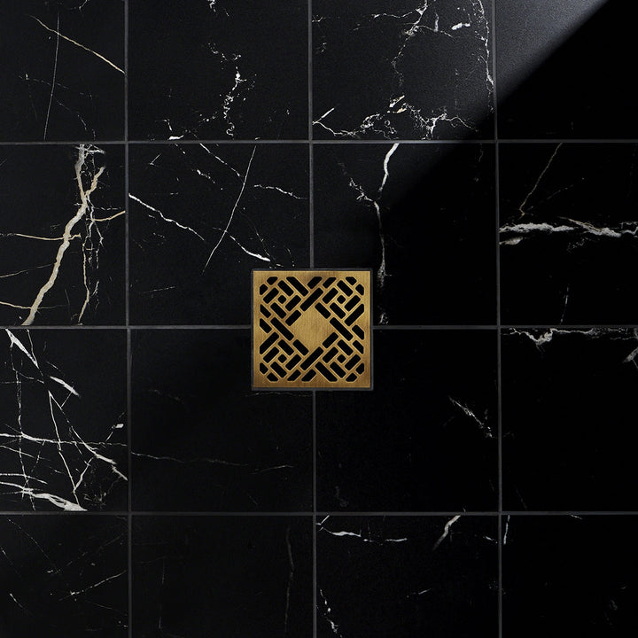 Marble Tech Port Laurent Black Matte Porcelain Tile 6x6 - Lux Tile