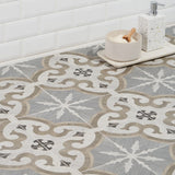 Delancey Briar Oak Multicolor 8x8 Matte Porcelain Tile - Lux Tile