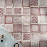 Los Lunas Deco Rose Pink 8x8 Matte Porcelain Tile - Lux Tile