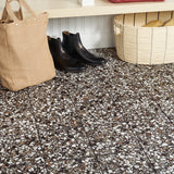 Lux Tile Chips Macro Nero Black 8x8 Matte Porcelain Tile