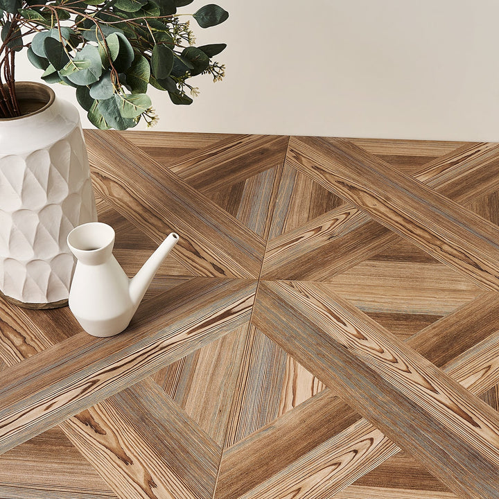 Barberry Decor Nocciola 24x24 Matte Wood Look Porcelain Tile for Floors and Walls
