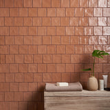 Montauk Terracotta 4x4 Mixed Finish Ceramic Tile - Tilebar