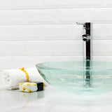 Tilebar Basic White 3x6 Beveled Polished Ceramic Subway Wall Tile