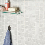 Basic Travertine Cotton White 2x2 Matte Porcelain Mosaic Tile