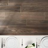 Silkwood Walnut Brown 8x48 Matte Porcelain Tile - Lux Tile