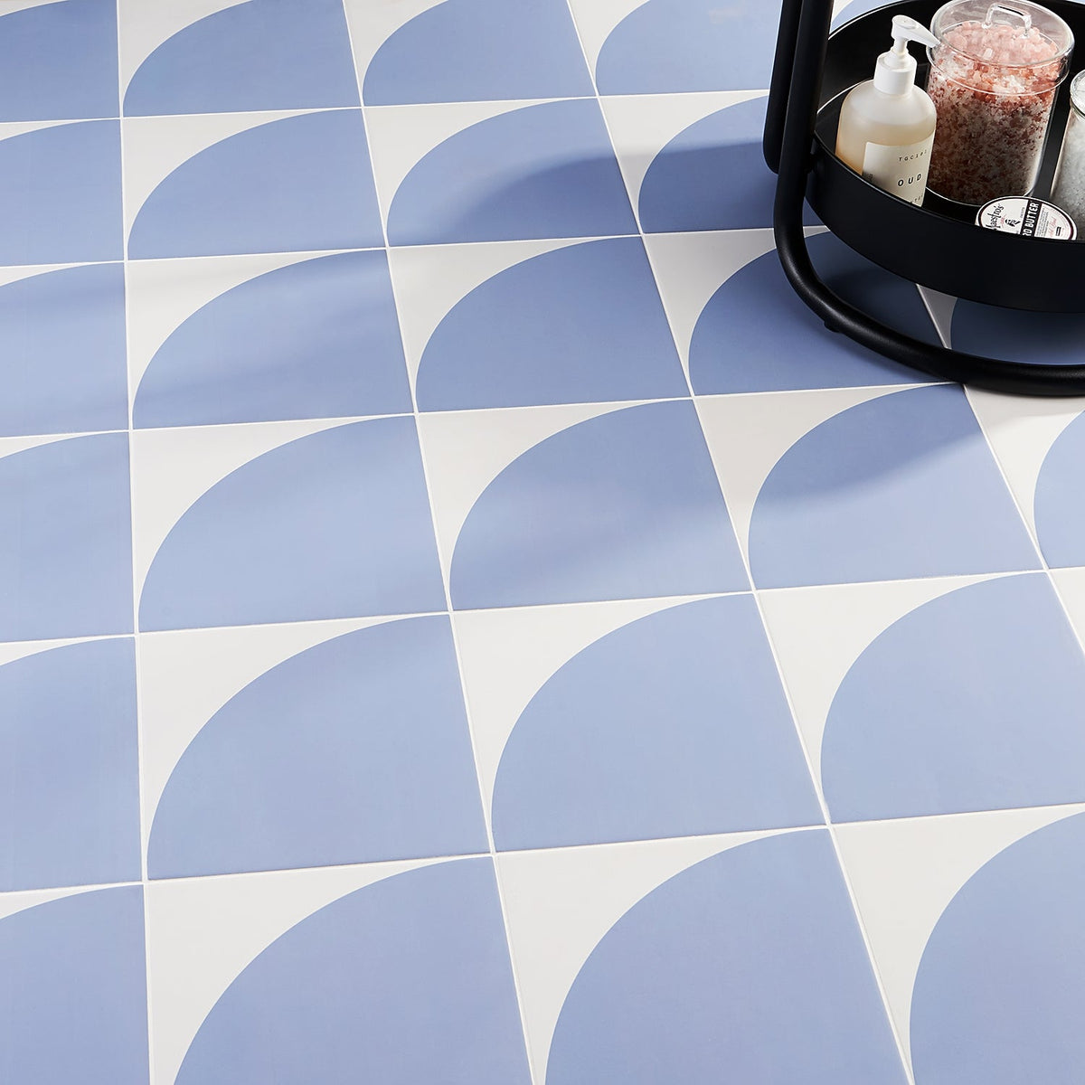 Stacy Garcia Maddox Deco Azul 8x8 Matte Porcelain Tile