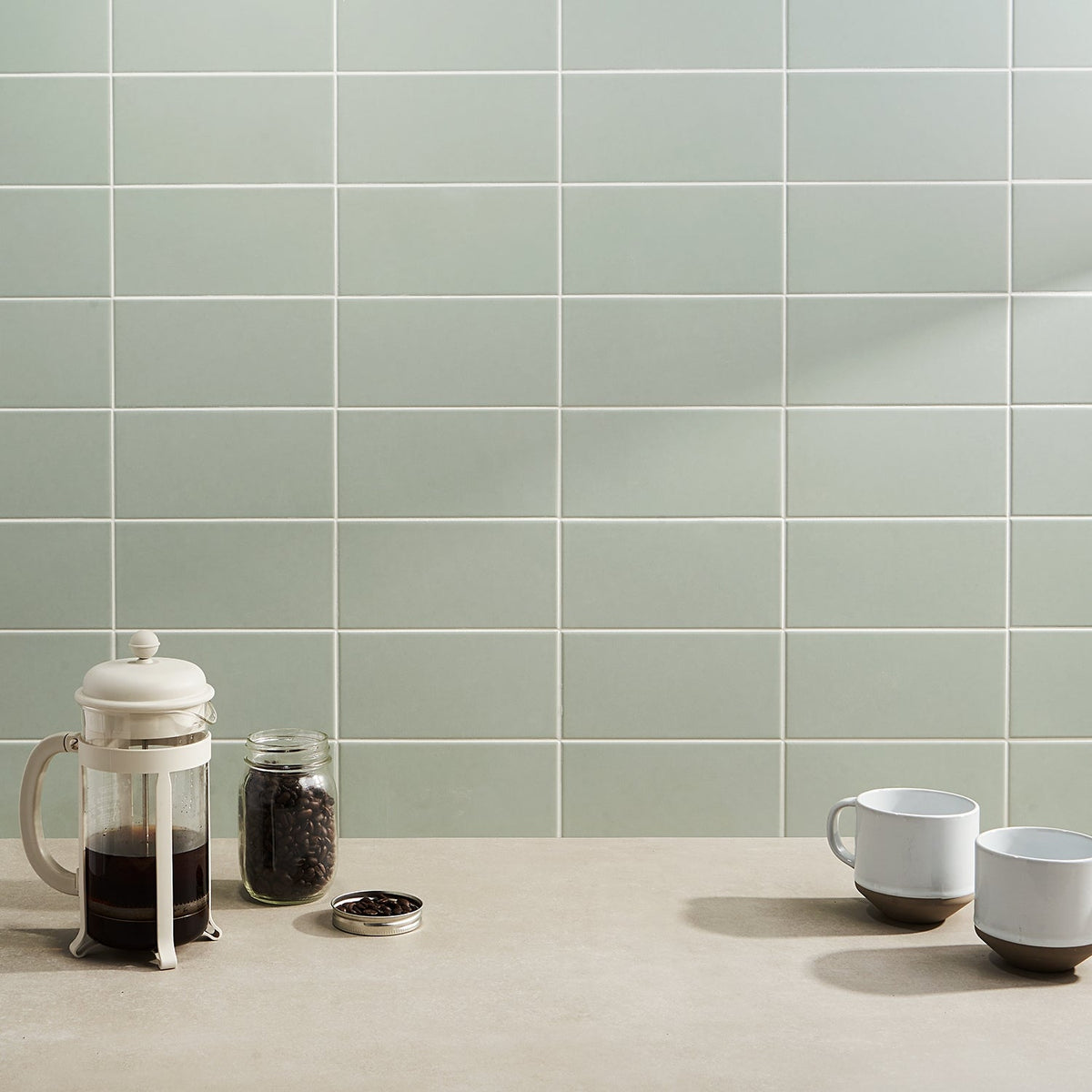 Stacy Garcia Maddox Mineral Green 4x8 Matte Ceramic Wall Tile