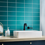 Stacy Garcia Maddox Teal Blue 4x8 Matte Ceramic Subway Wall Tile