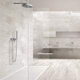 Twilight Star White 12x48 Metal Look Glazed Porcelain Tile - Lux Tile