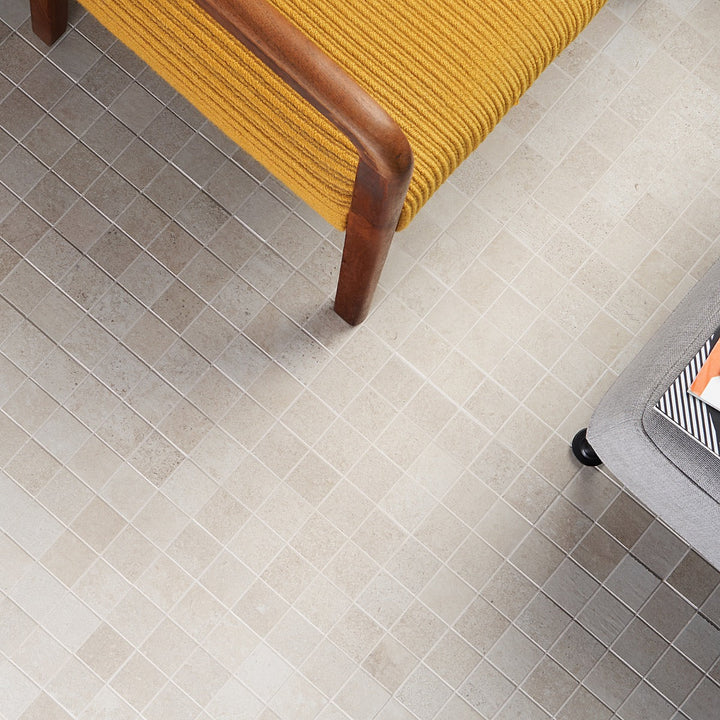 Bronx Sand Beige 2x2 Matte Porcelain Mosaic Tile - Durable and Stylish