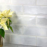 Diesel Camp Smoke White 4x12 Glossy Ceramic Subway Tile