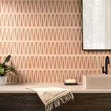 Terramay Deco Terracotta 12x36 3D Mixed Finish Ceramic Tile