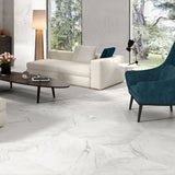 Belvedere Bianco Marble Look Porcelain Tile 30x30 - Lux Tile