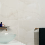 DreamStone Aztec Onyx Bianco 24x48 Polished Porcelain Tile