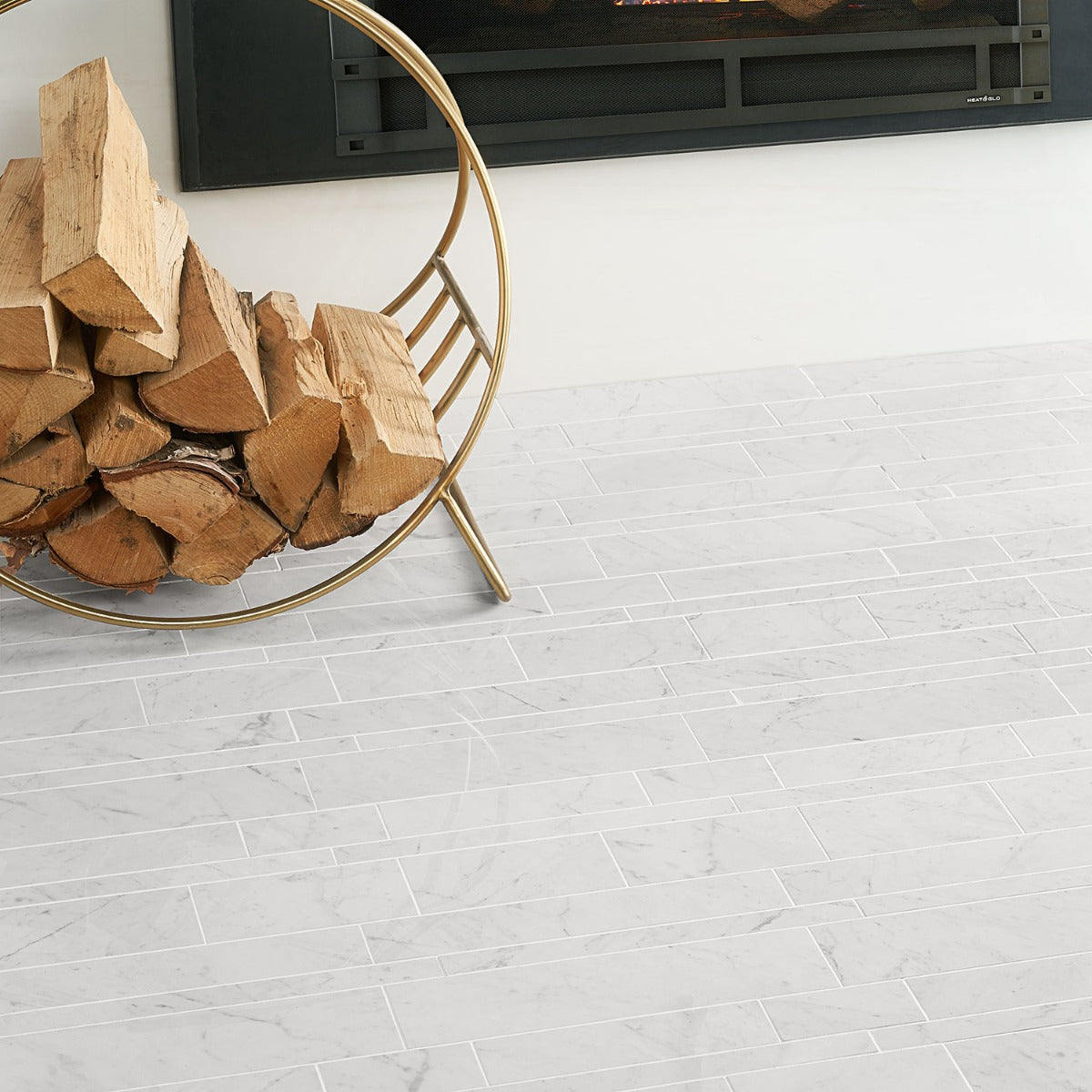 DreamStone Carrara Giola Polished Porcelain Mosaic Tile