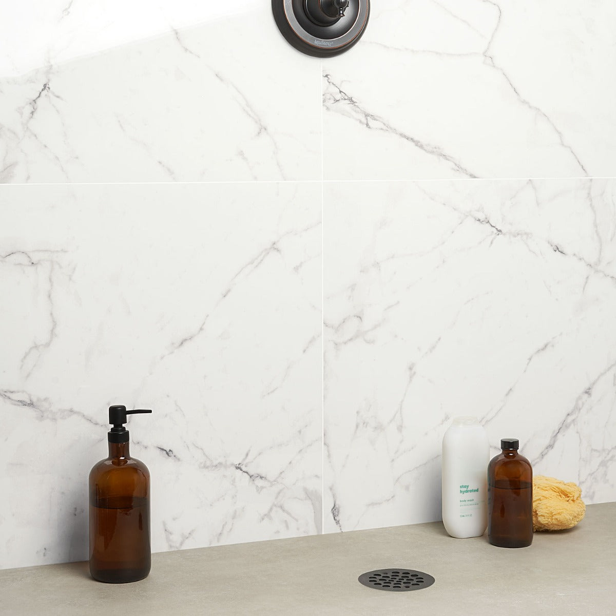 DreamStone Statuario Venato 24x24 Polished Porcelain Tile