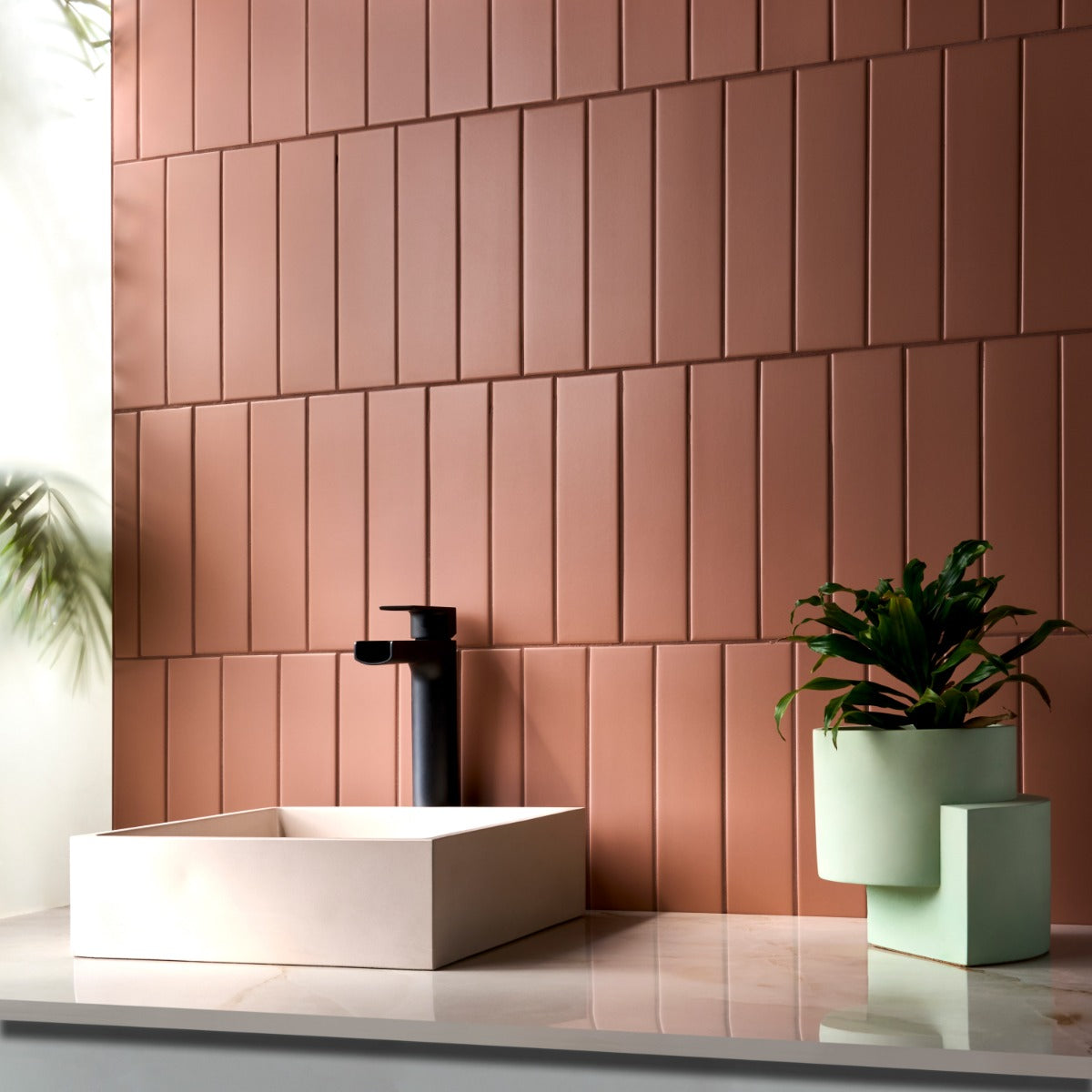 Roller Terracotta Matte Porcelain Subway Tile 3x11 - Lux Tile