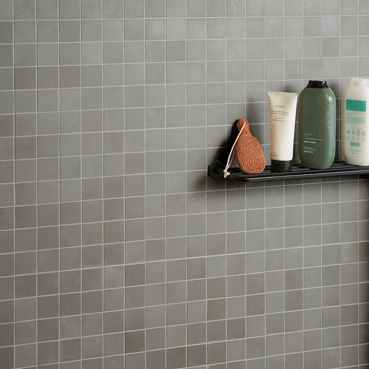 Clay Awake Gray 2x2 Matte Porcelain Mosaic Tile - Lux Tile
