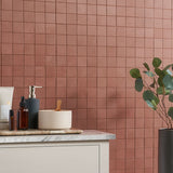 Clay Grace Red 2x2 Matte Porcelain Mosaic Tile