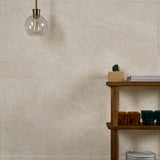 Era Crema Beige 24x48 Matte Porcelain Tile - Limestone Look