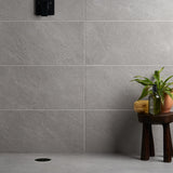 Era Silver Gray 12x24 Matte Porcelain Tile - Limestone Look