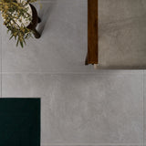 Era Silver Gray 24x48 Matte Porcelain Tile - Limestone Look