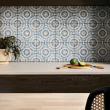 Basilico Azul Blue 8x8 Matte Porcelain Tile - Lux Tile