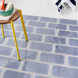 Jamesport Blue 6"x12" Glossy Porcelain Subway Tile by Lux Tile