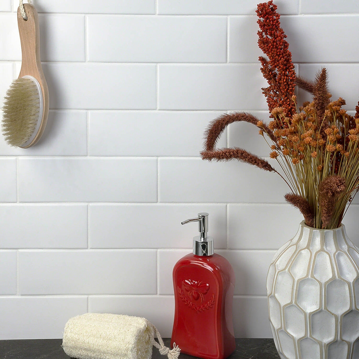 London White 3x9 Matte Ceramic Subway Tile for Walls