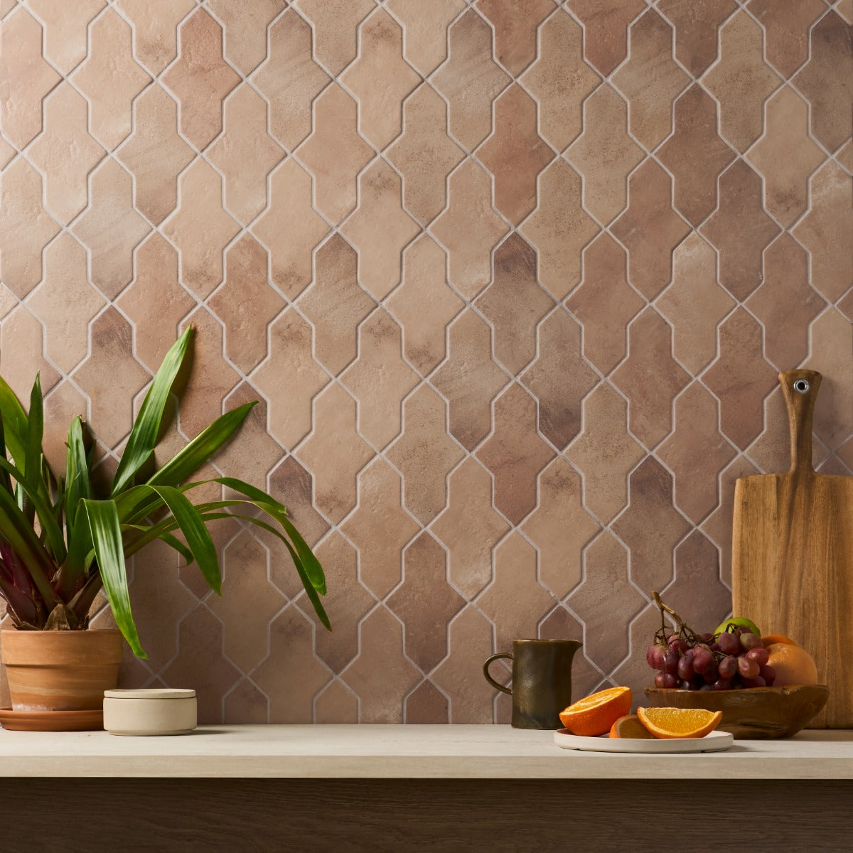 Lux Tile Parma Cruz Cotto Brown 5x8 Matte Porcelain Tile