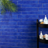 Cavallo Poseidon Blue 3x18 Glossy Porcelain Subway Tile - Lux Tile