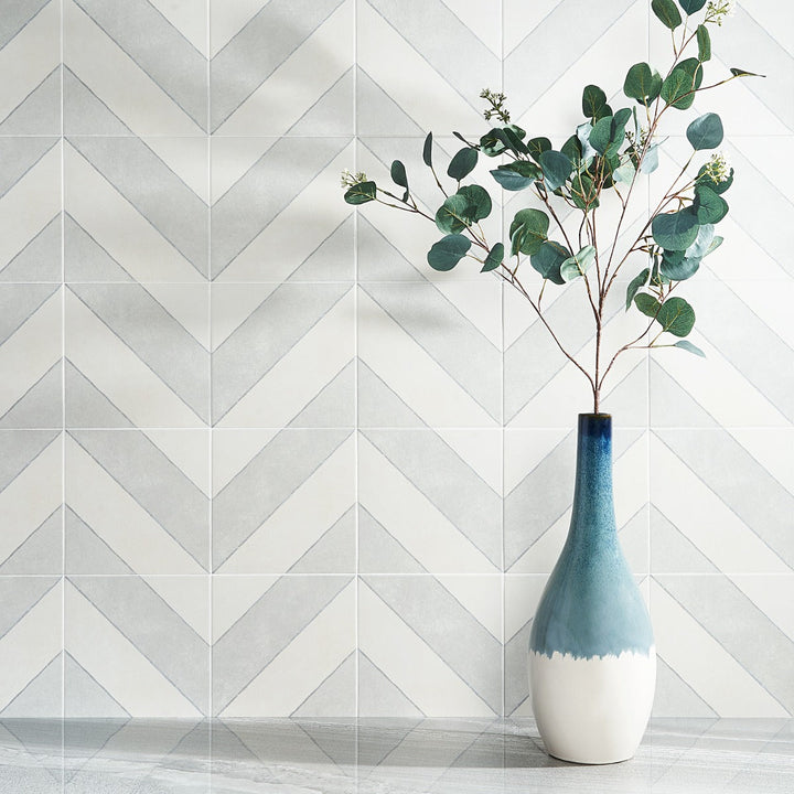 Auteur Kaleidoscope Sage Green 9x9 Matte Porcelain Tile