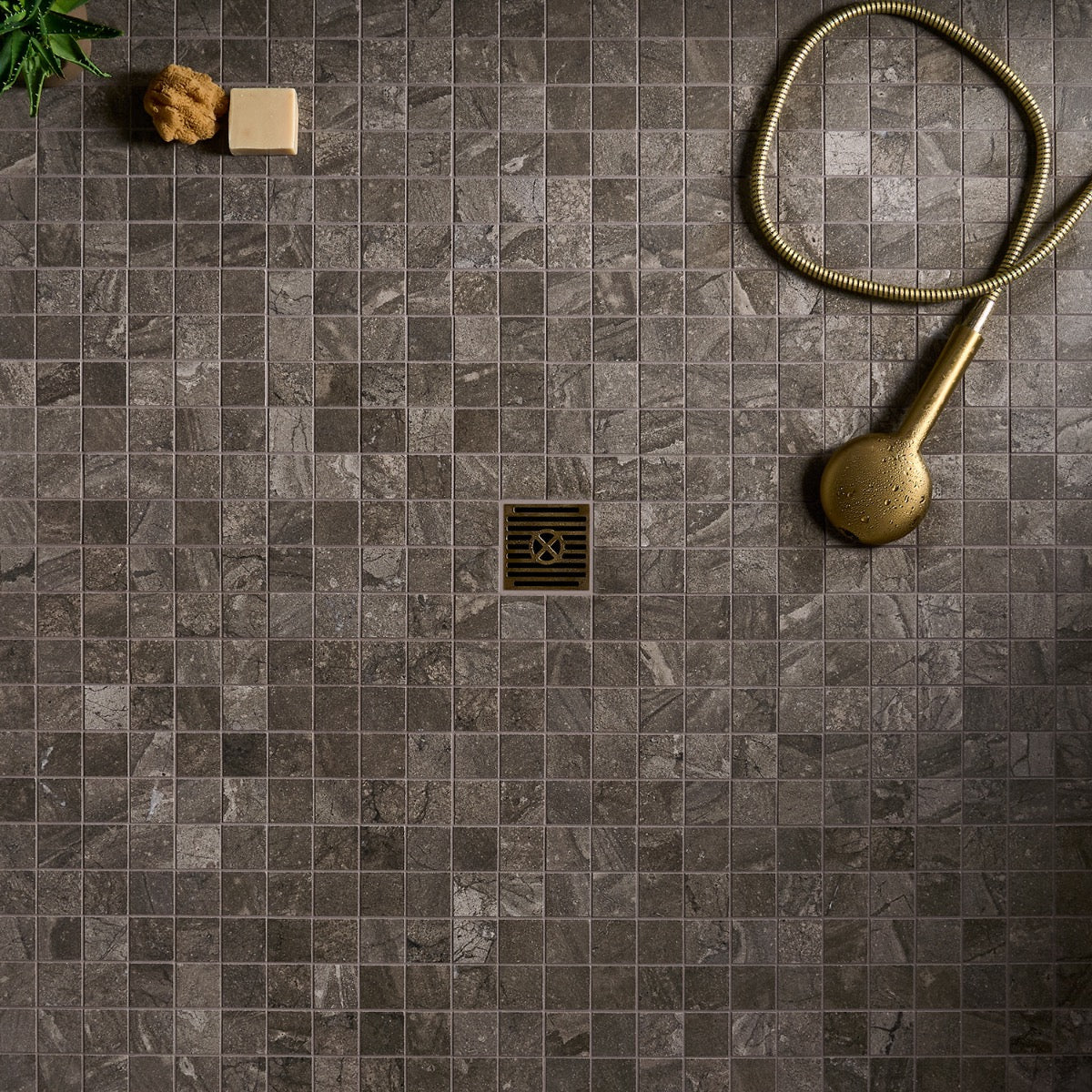 Santo Earth Brown 2x2 Matte Porcelain Mosaic Tile - Lux Tile
